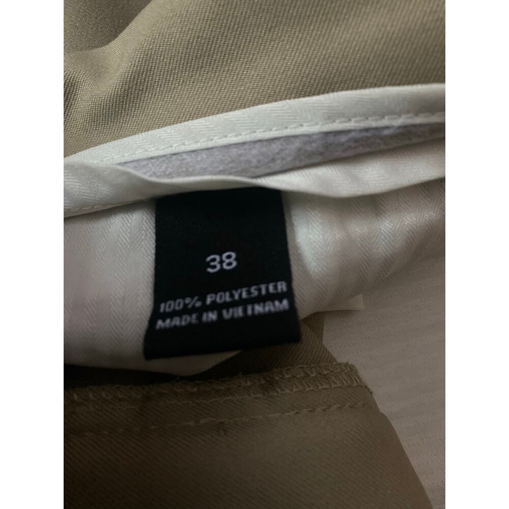 Pro Tour Men’s Golf Shorts Size 38 Khaki Flat Front Performance Polyester - Picture 3 of 7